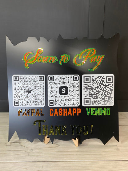 Boutique / Small Business QR Sign Scan to Pay - The Salty Lick Mercantile