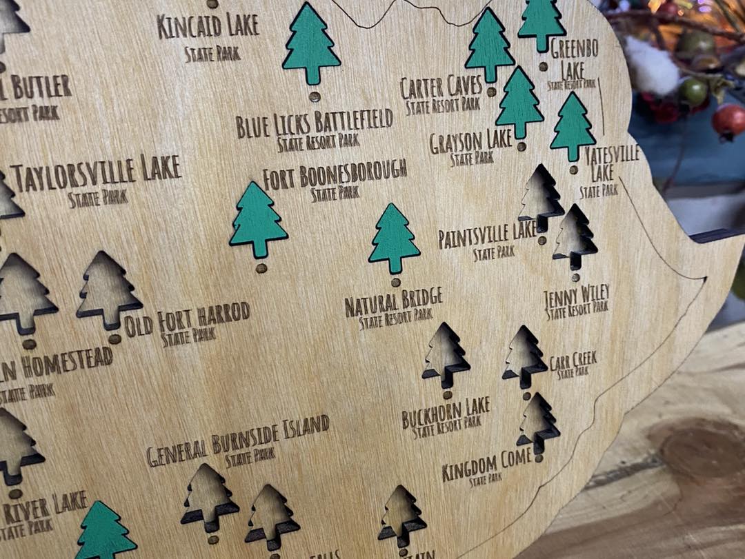 Kentucky State Parks Map - The Salty Lick Mercantile