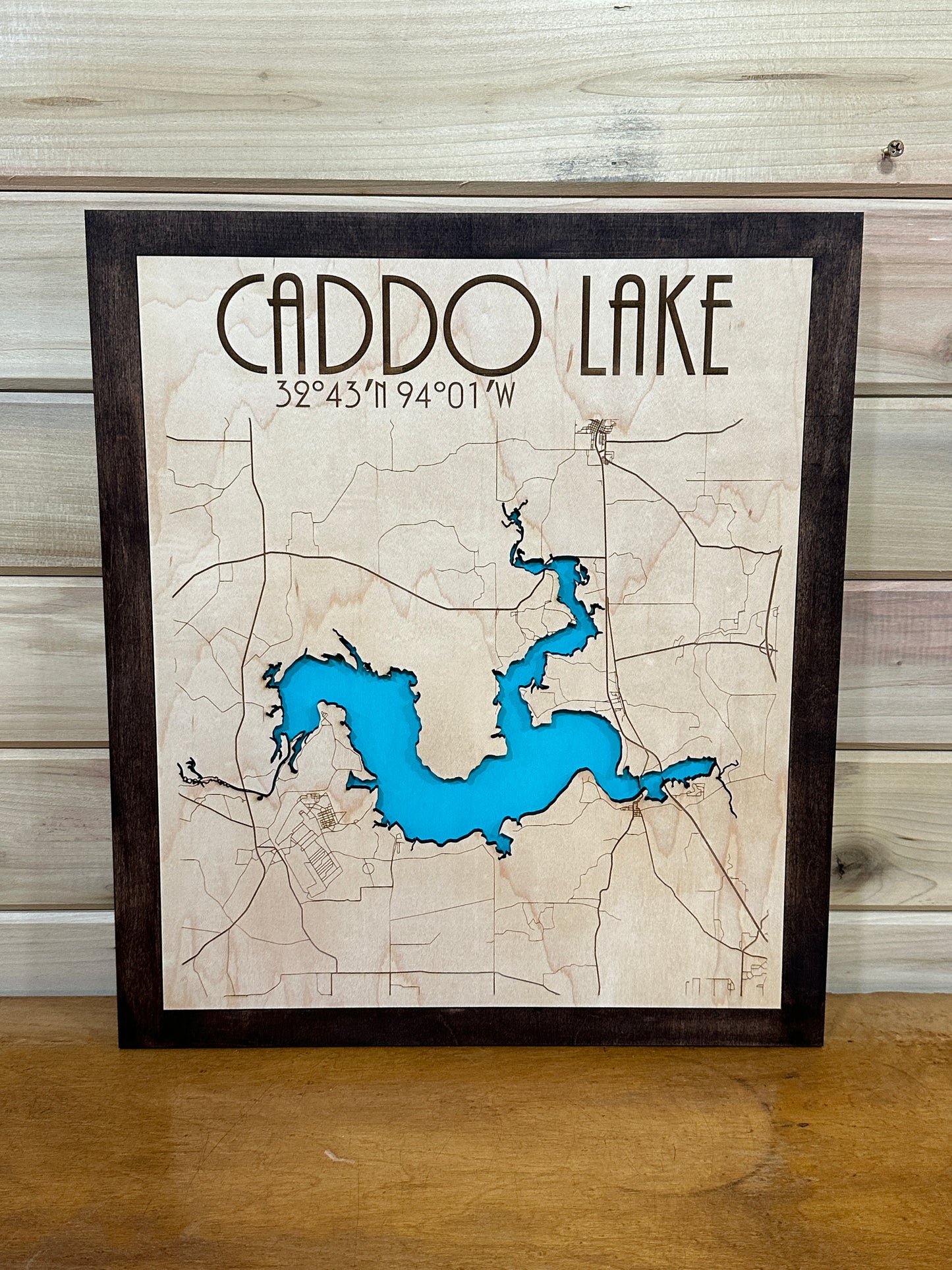 Cave Run Lake OR ANY CUSTOM LAKE! - Laser Art - The Salty Lick Mercantile
