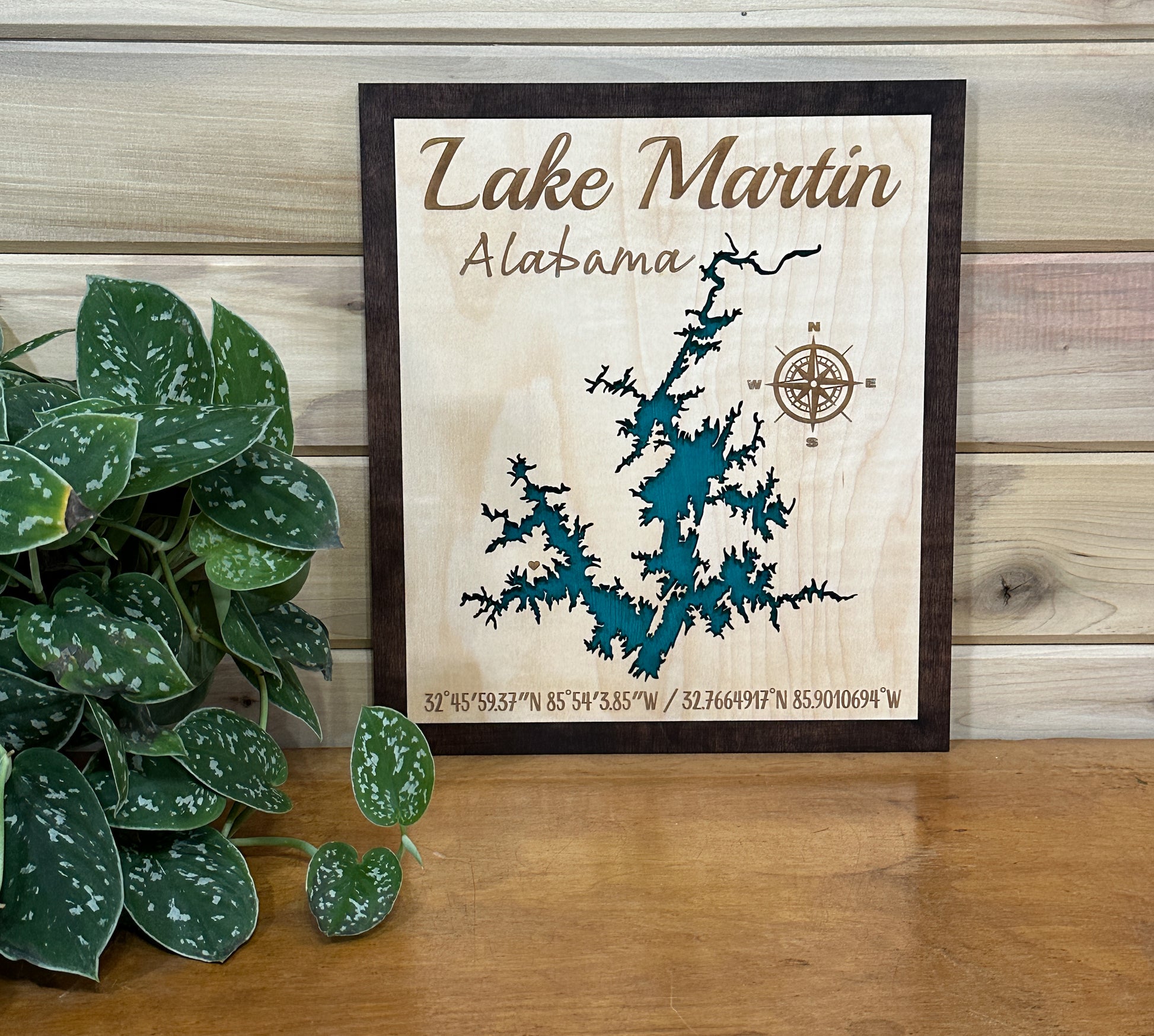 Cave Run Lake OR ANY CUSTOM LAKE! - Laser Art - The Salty Lick Mercantile