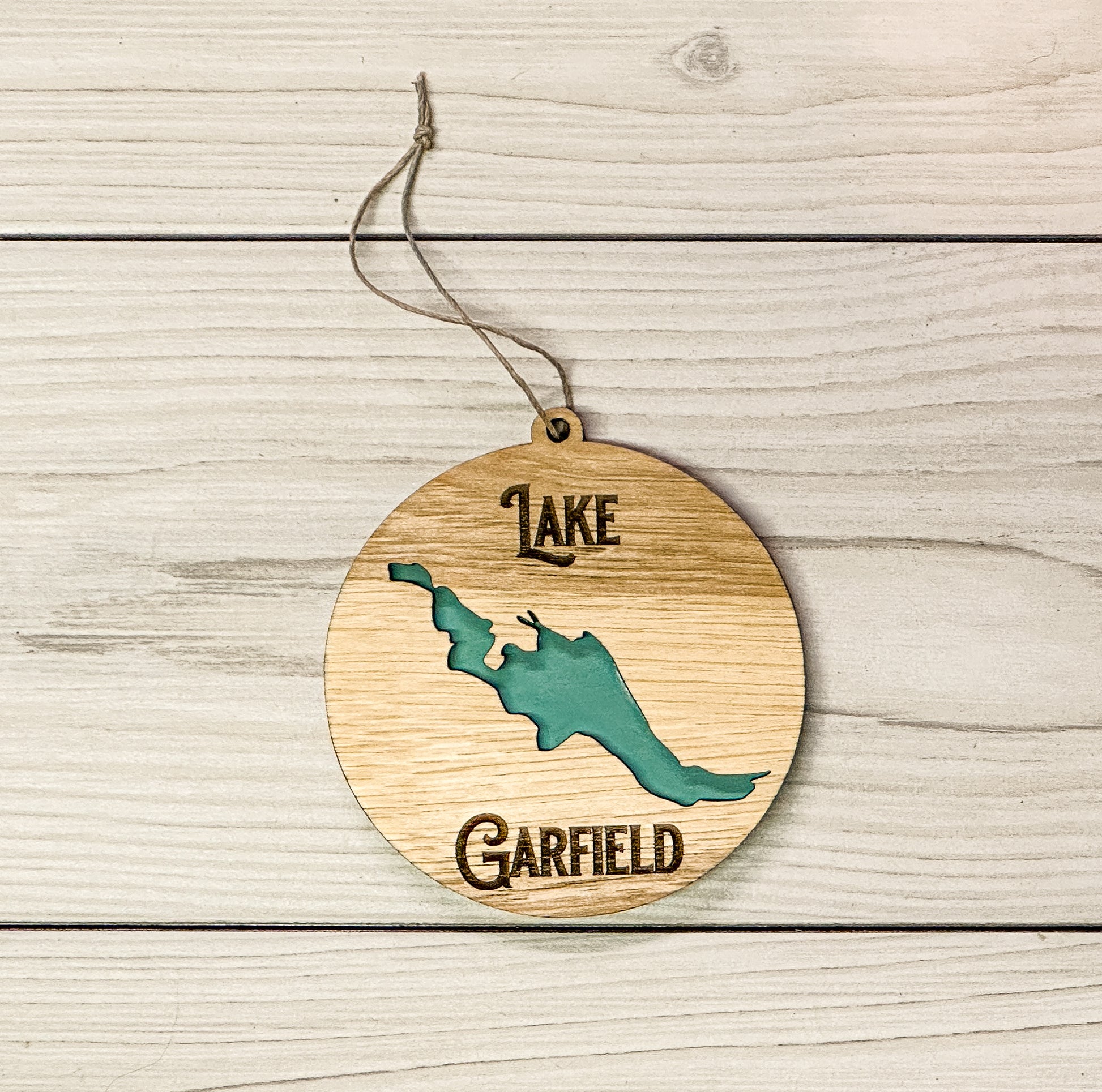 ANY LAKE!  Custom 4" Ornament - The Salty Lick Mercantile