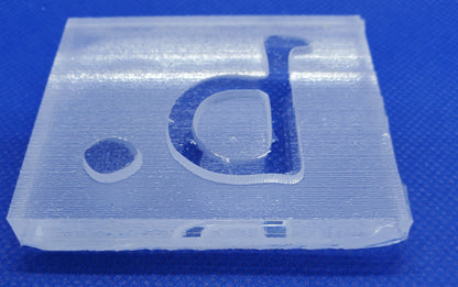 Custom soap stamp from The Hollow & Hill Co. LLC with intricate carved design, perfect for branding handmade soaps.