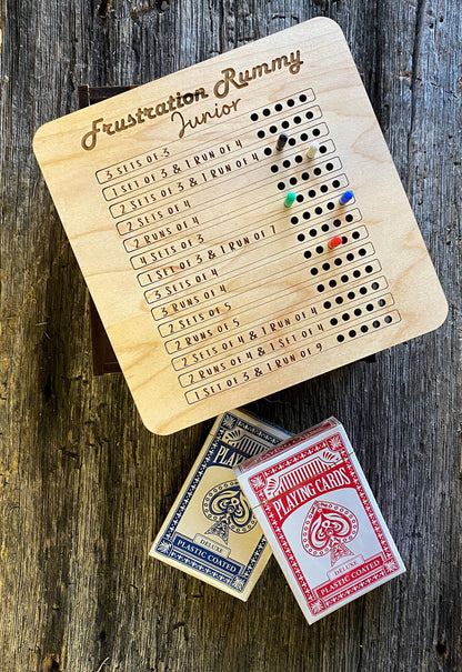 Frustration Rummy "Junior" - Laser Cut Board Game - The Salty Lick Mercantile