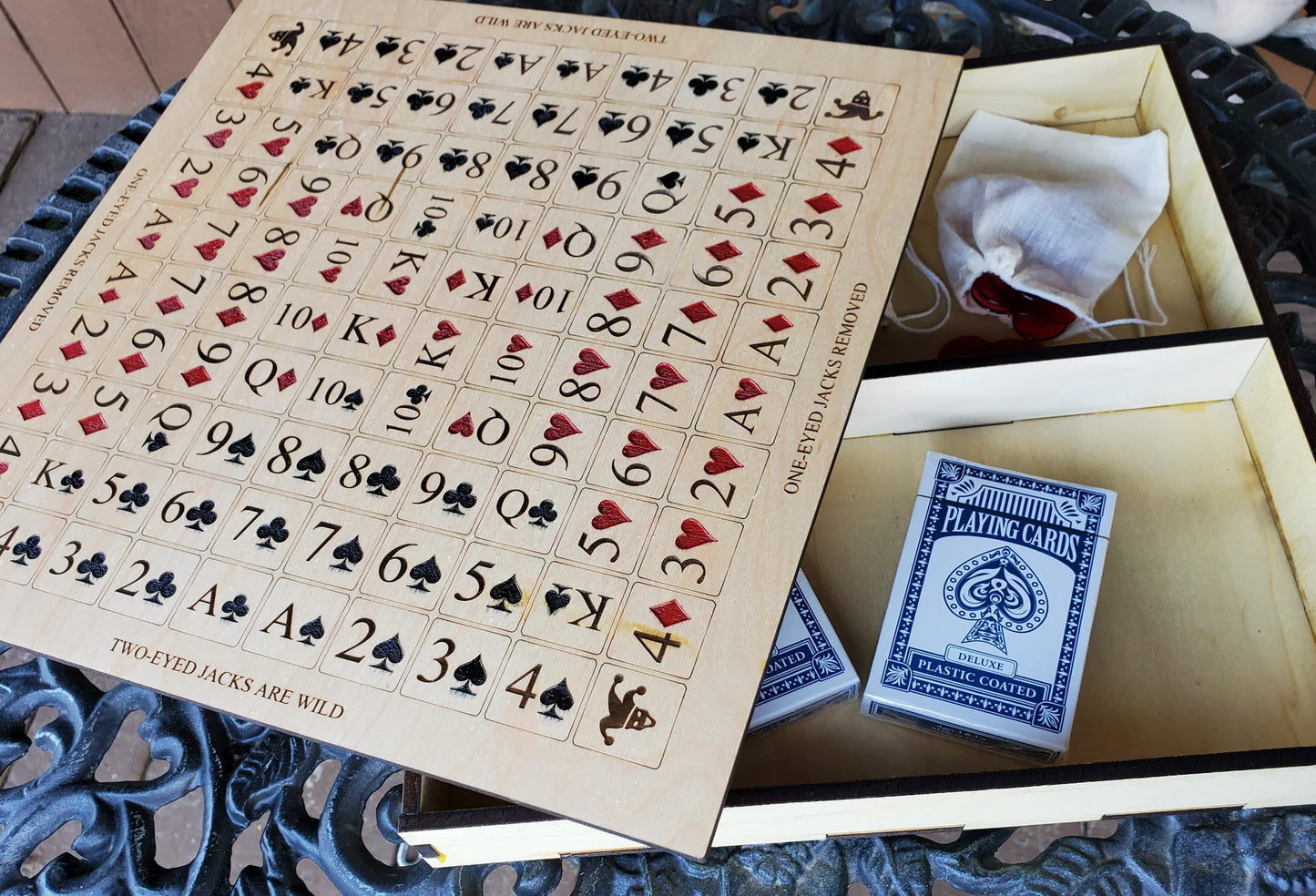 Sequence - Laser Cut Board Game - The Salty Lick Mercantile