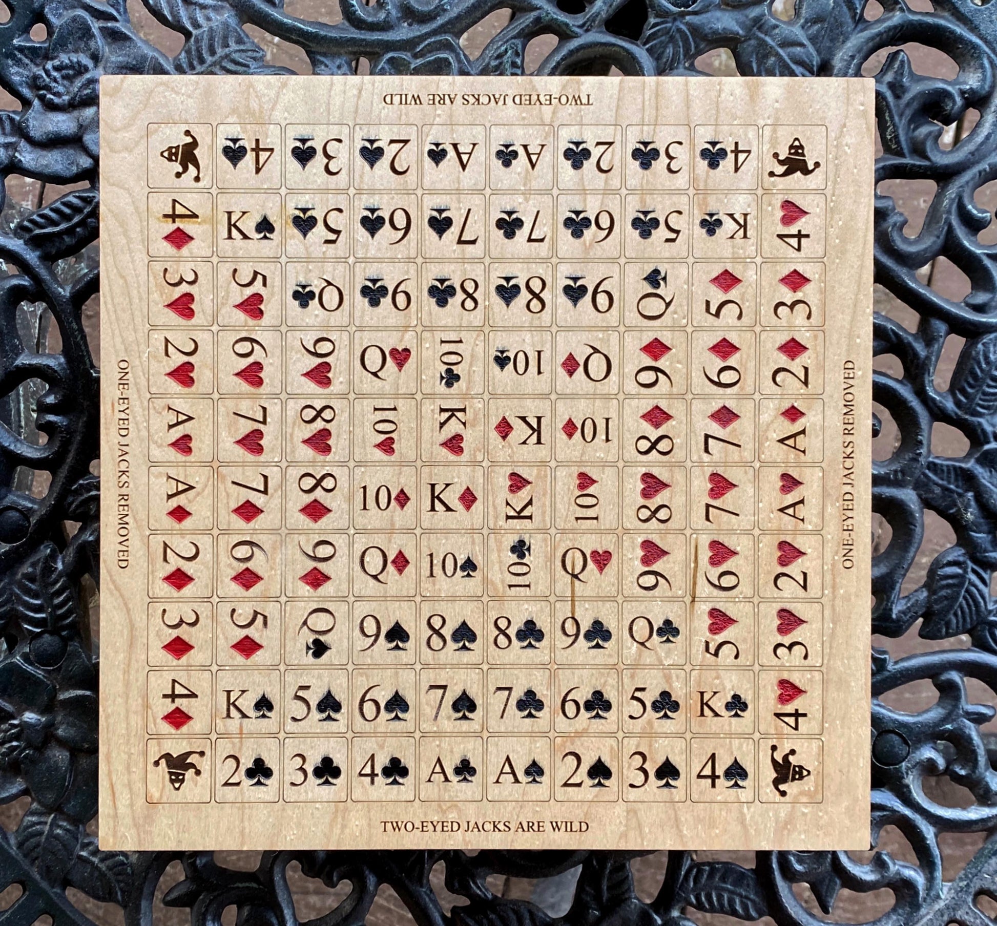 Sequence - Laser Cut Board Game - The Salty Lick Mercantile