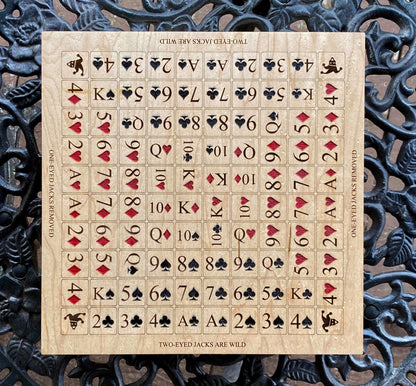 Sequence - Laser Cut Board Game - The Salty Lick Mercantile
