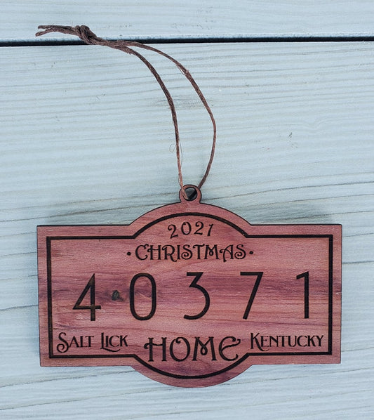 2021 Christmas Zip Code Ornament - The Salty Lick Mercantile