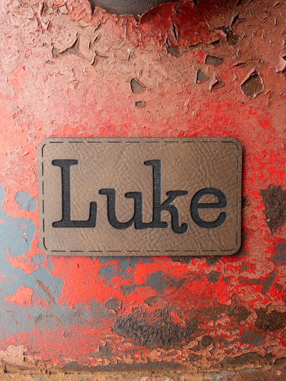 Custom Cut/Engraved Leatherette Patches - The Salty Lick Mercantile