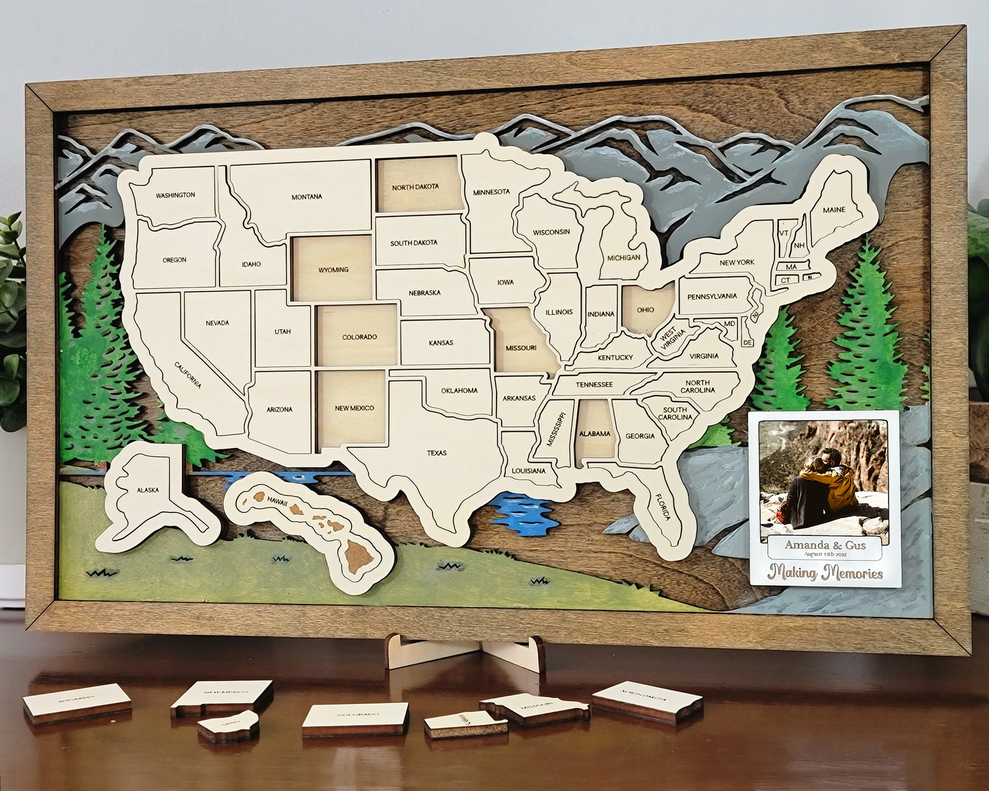 United States Travel Map - Customizable! - The Salty Lick Mercantile