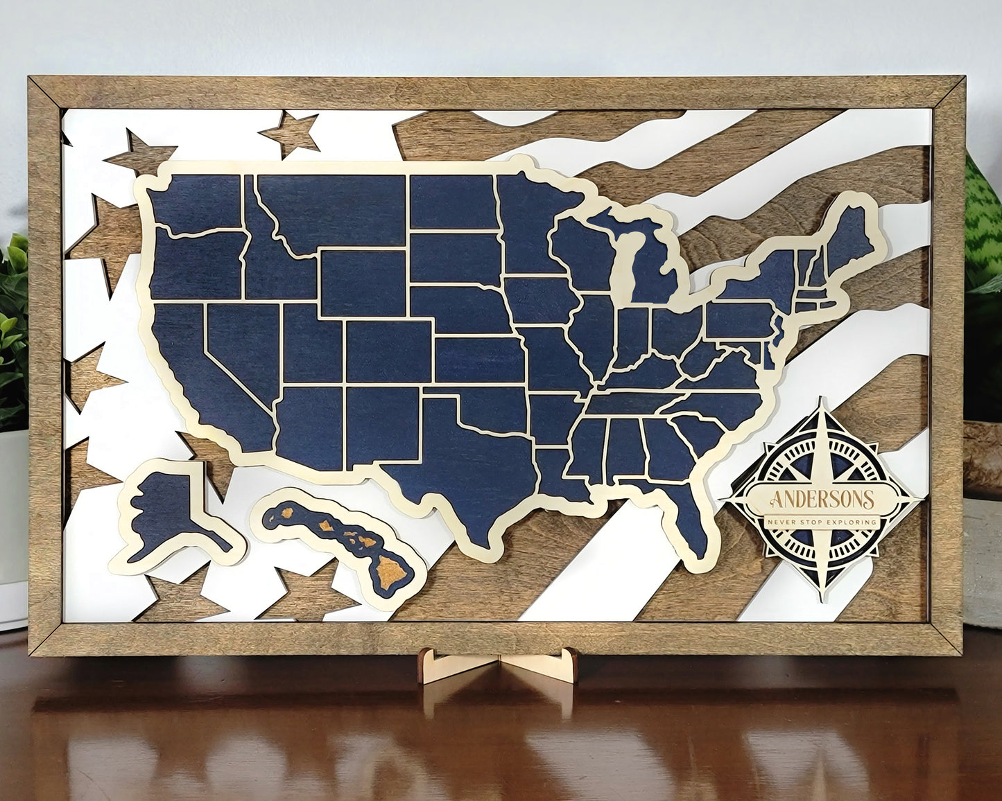 United States Travel Map - Customizable! - The Salty Lick Mercantile