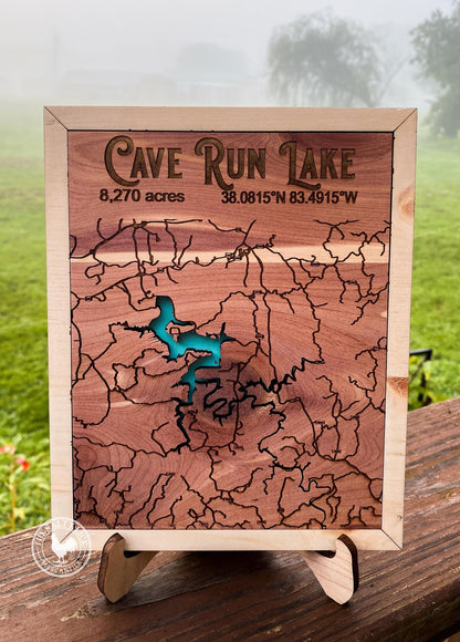 Cave Run Lake - Laser Art - The Salty Lick Mercantile