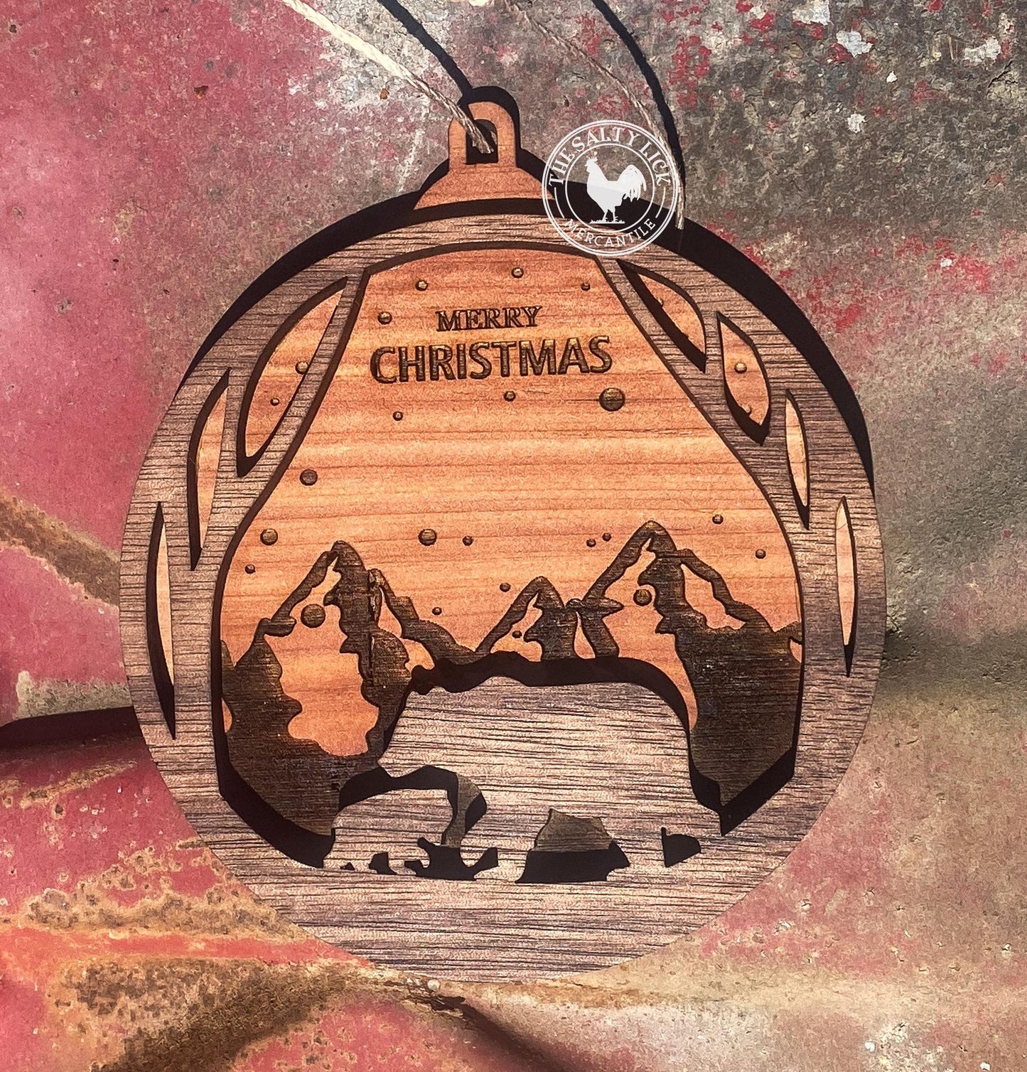 Christmas Scene Ornament (Multiple Designs!) - The Salty Lick Mercantile