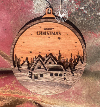 Christmas Scene Ornament (Multiple Designs!) - The Salty Lick Mercantile