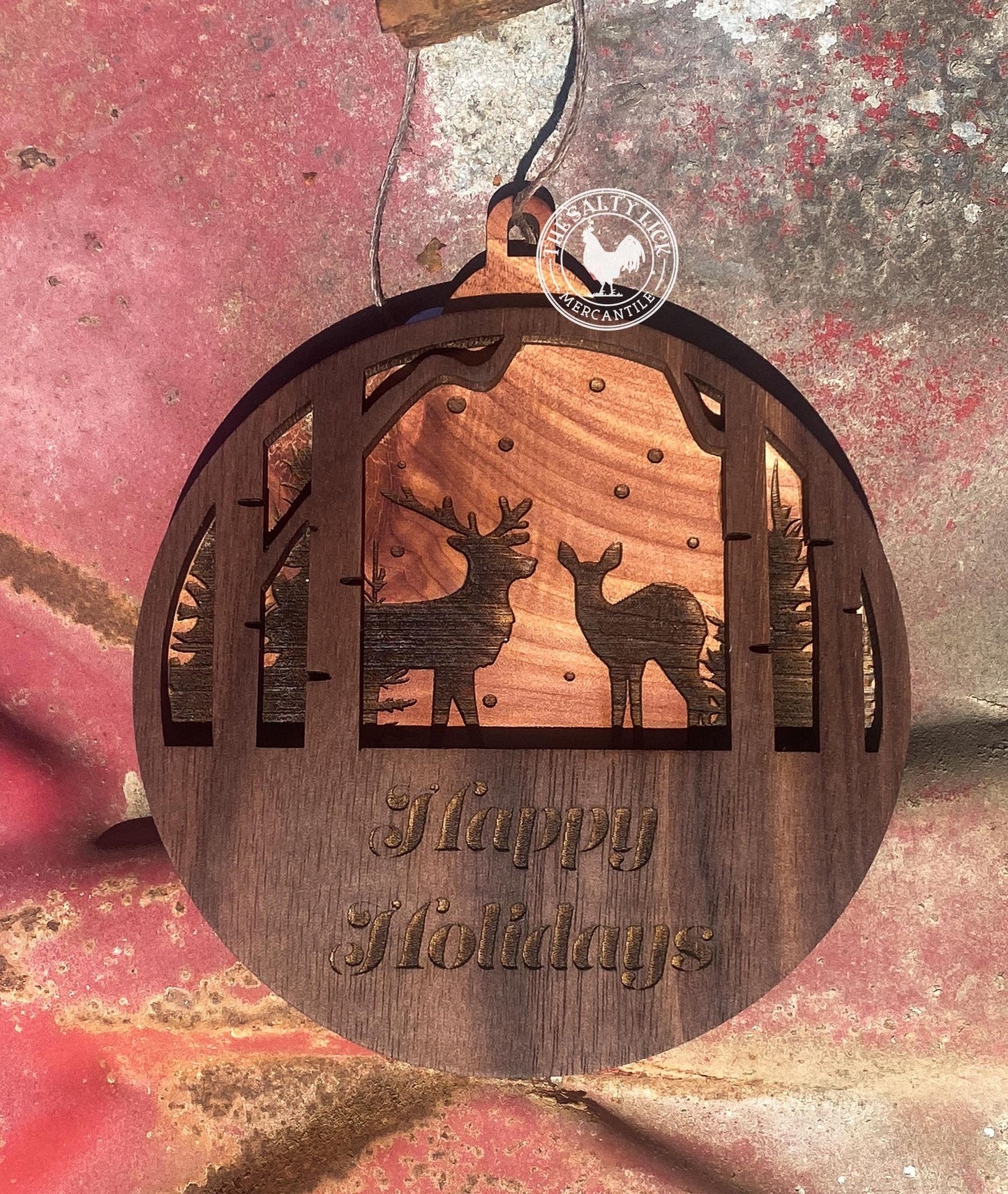 Christmas Scene Ornament (Multiple Designs!) - The Salty Lick Mercantile