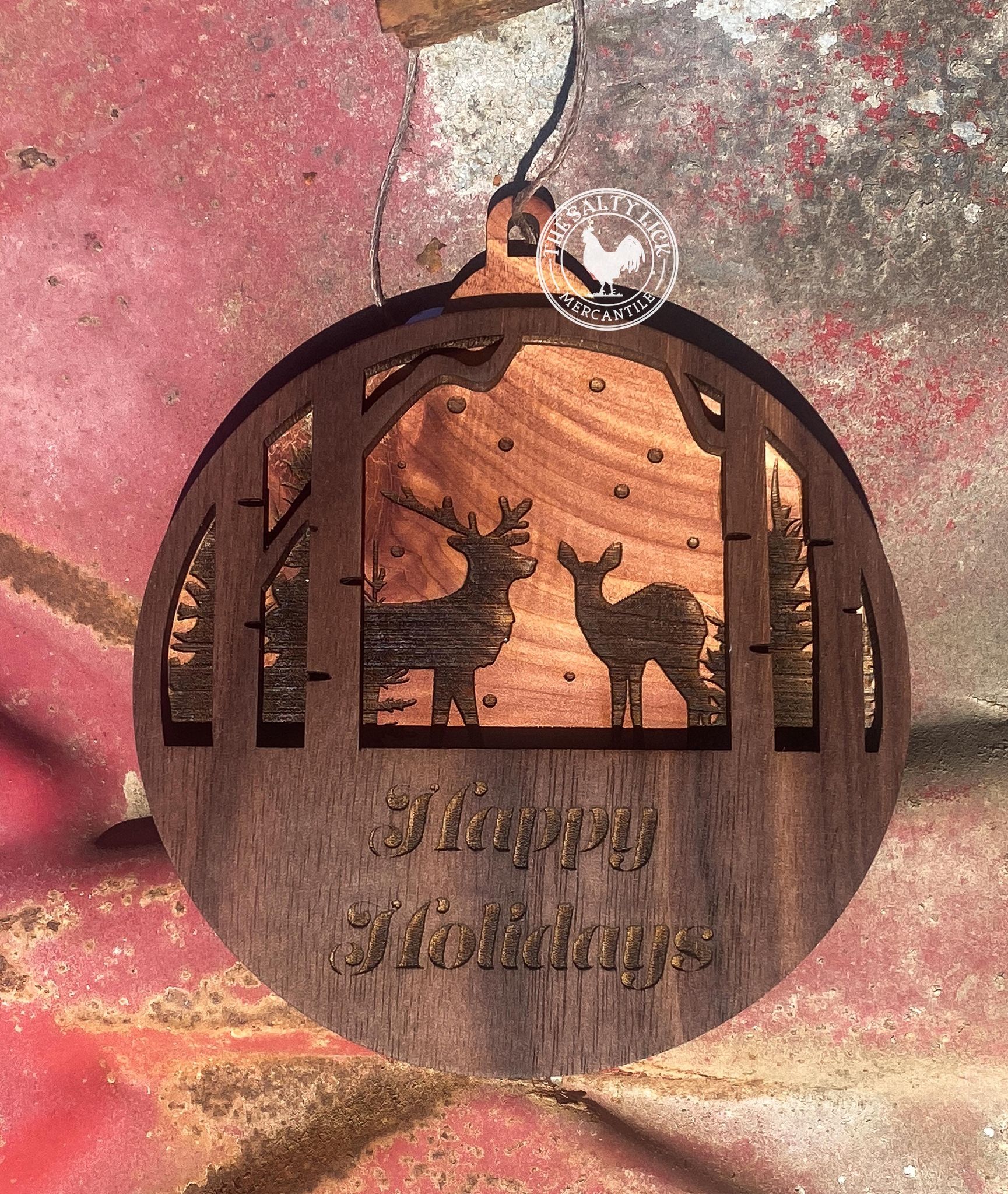 Christmas Scene Ornament (Multiple Designs!) - The Salty Lick Mercantile