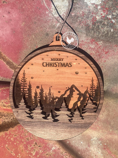 Christmas Scene Ornament (Multiple Designs!) - The Salty Lick Mercantile