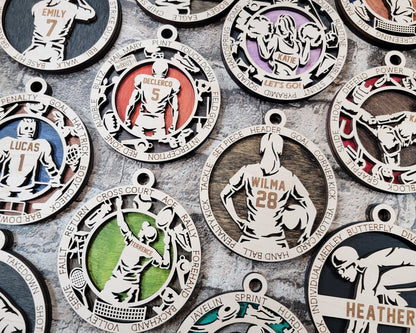 Personalized Sports Ornament (Multiple Designs!) - The Salty Lick Mercantile