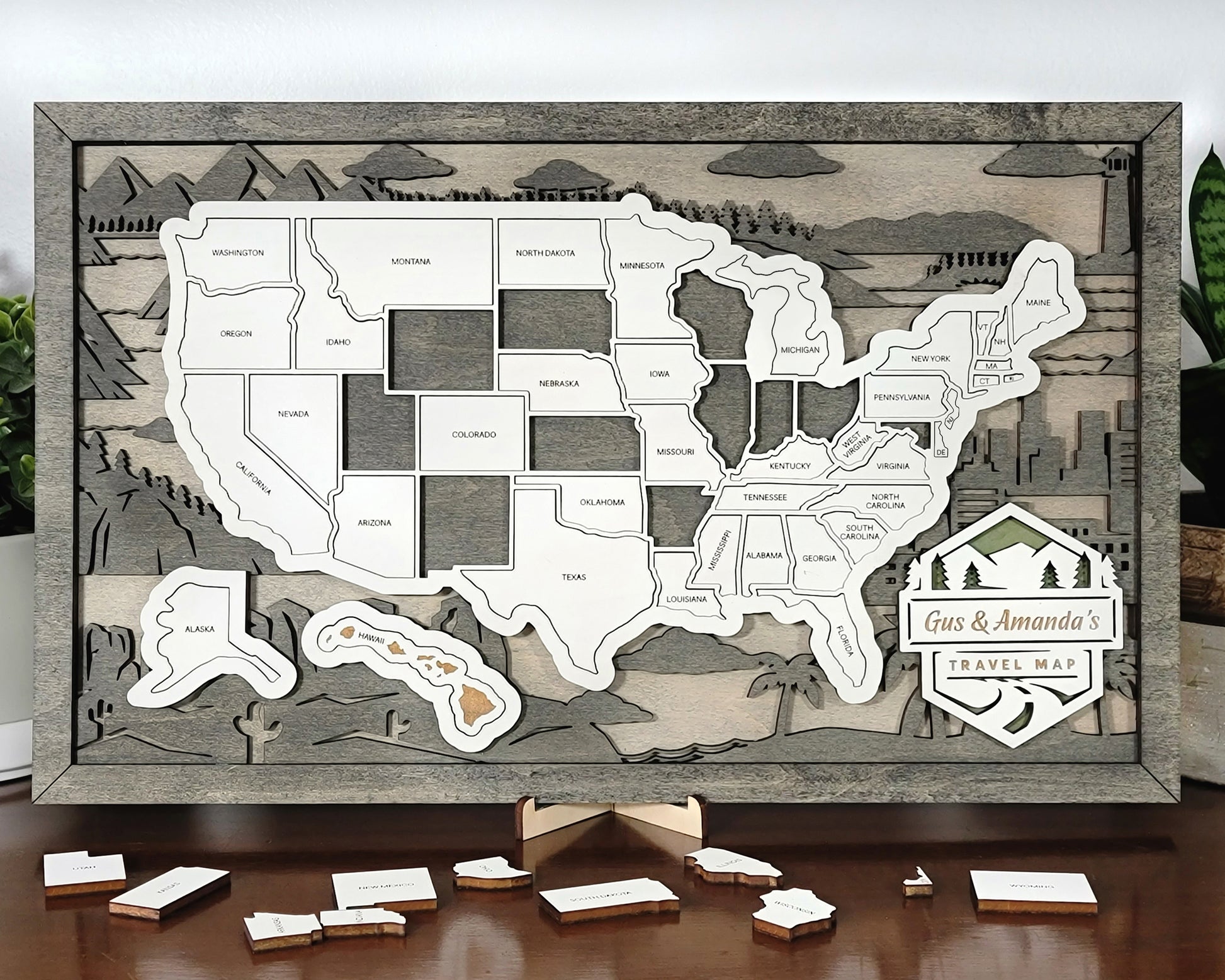 United States Travel Map - Customizable! - The Salty Lick Mercantile