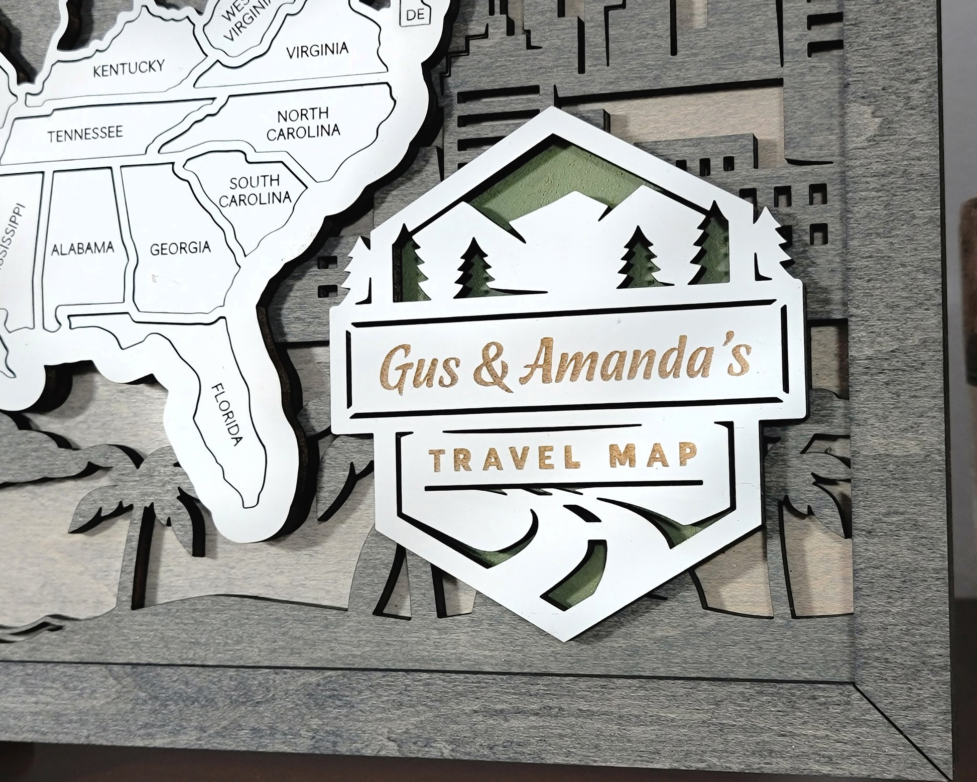 United States Travel Map - Customizable! - The Salty Lick Mercantile