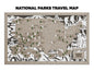 National Parks Travel Map - Customizable! - The Salty Lick Mercantile