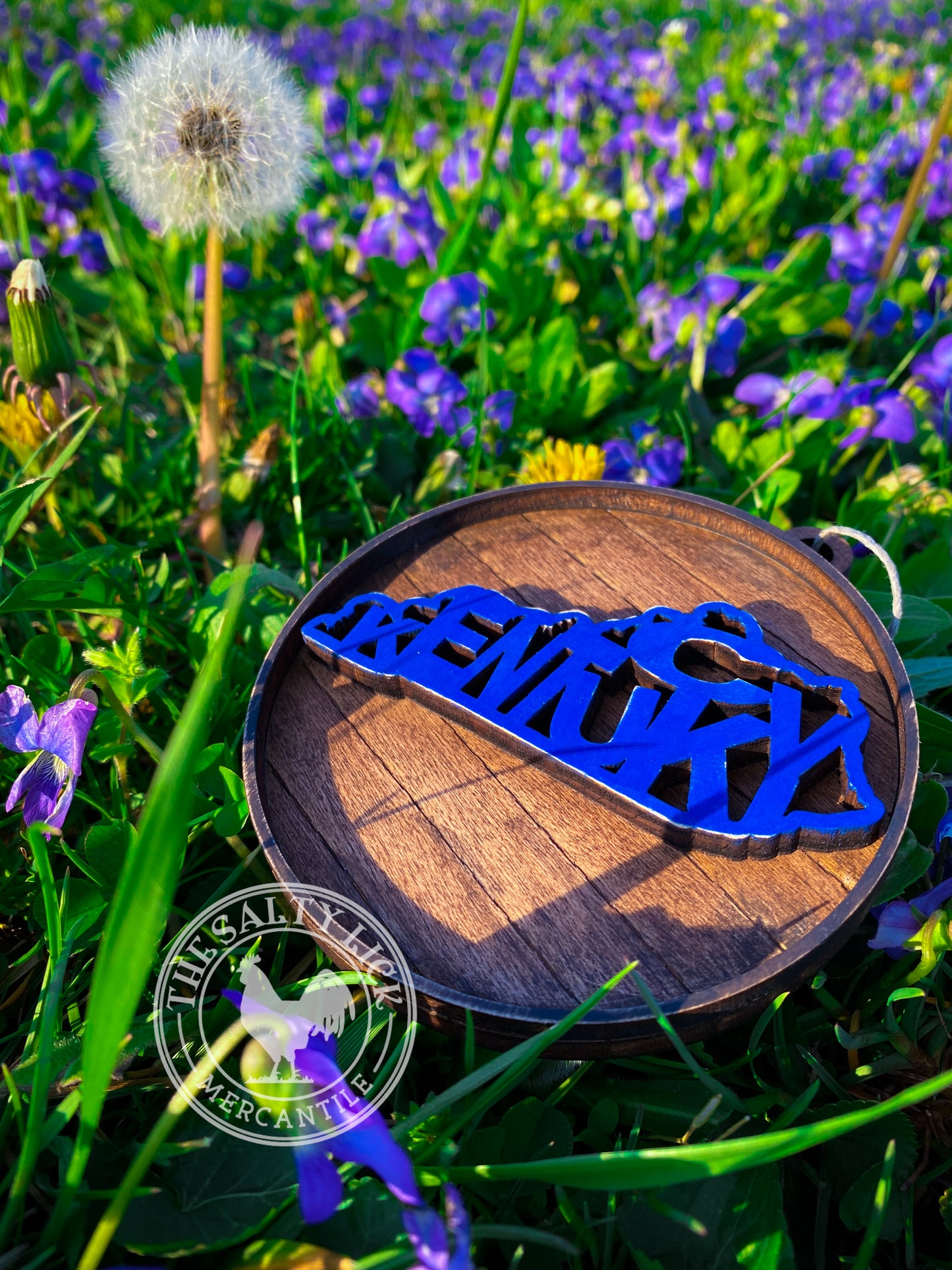 Kentucky Bourbon Barrel Lid Ornament - The Salty Lick Mercantile