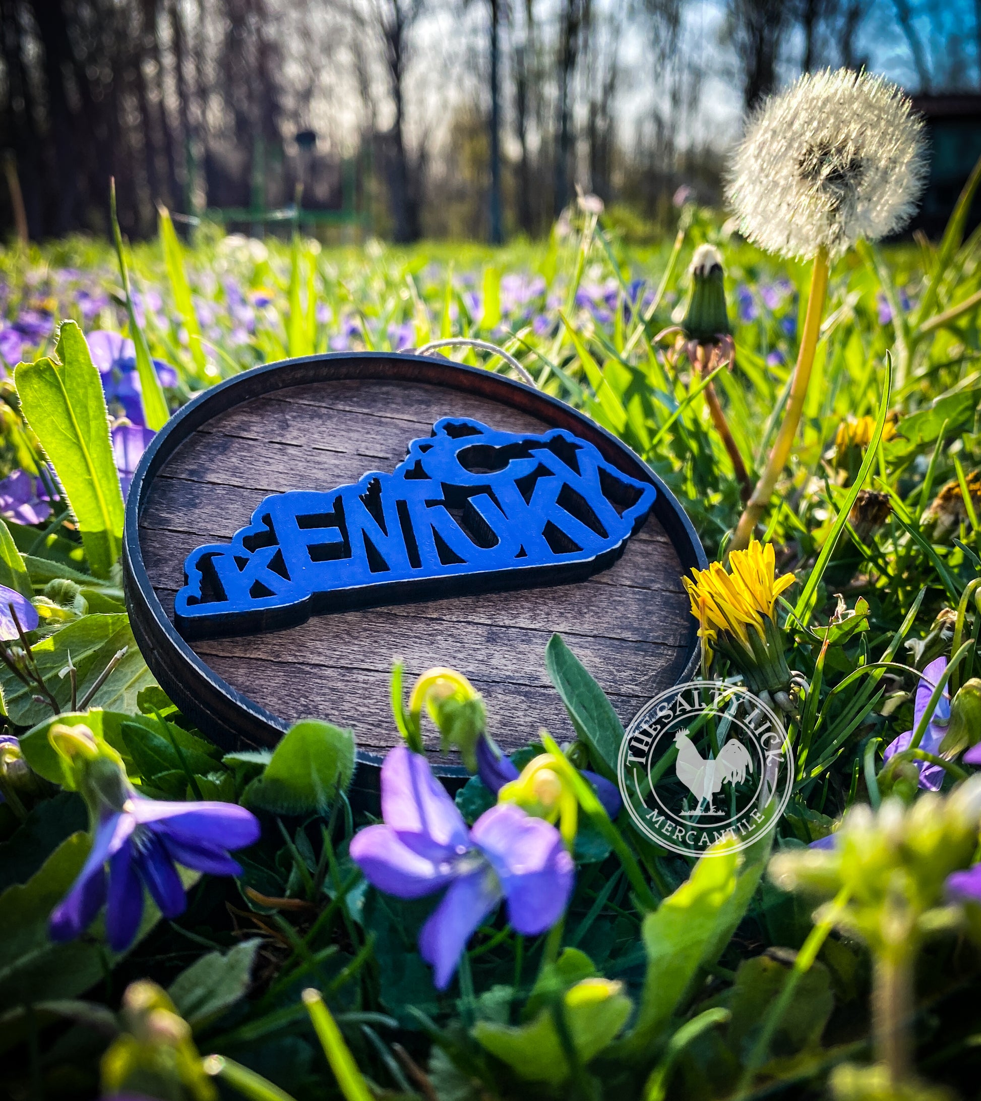 Kentucky Bourbon Barrel Lid Ornament - The Salty Lick Mercantile