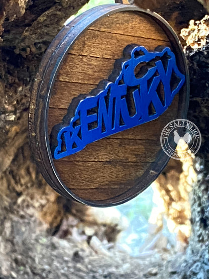 Kentucky Bourbon Barrel Lid Ornament - The Salty Lick Mercantile