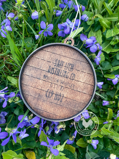 Salt Lick Distillery Bourbon Barrel Lid Ornament - The Salty Lick Mercantile