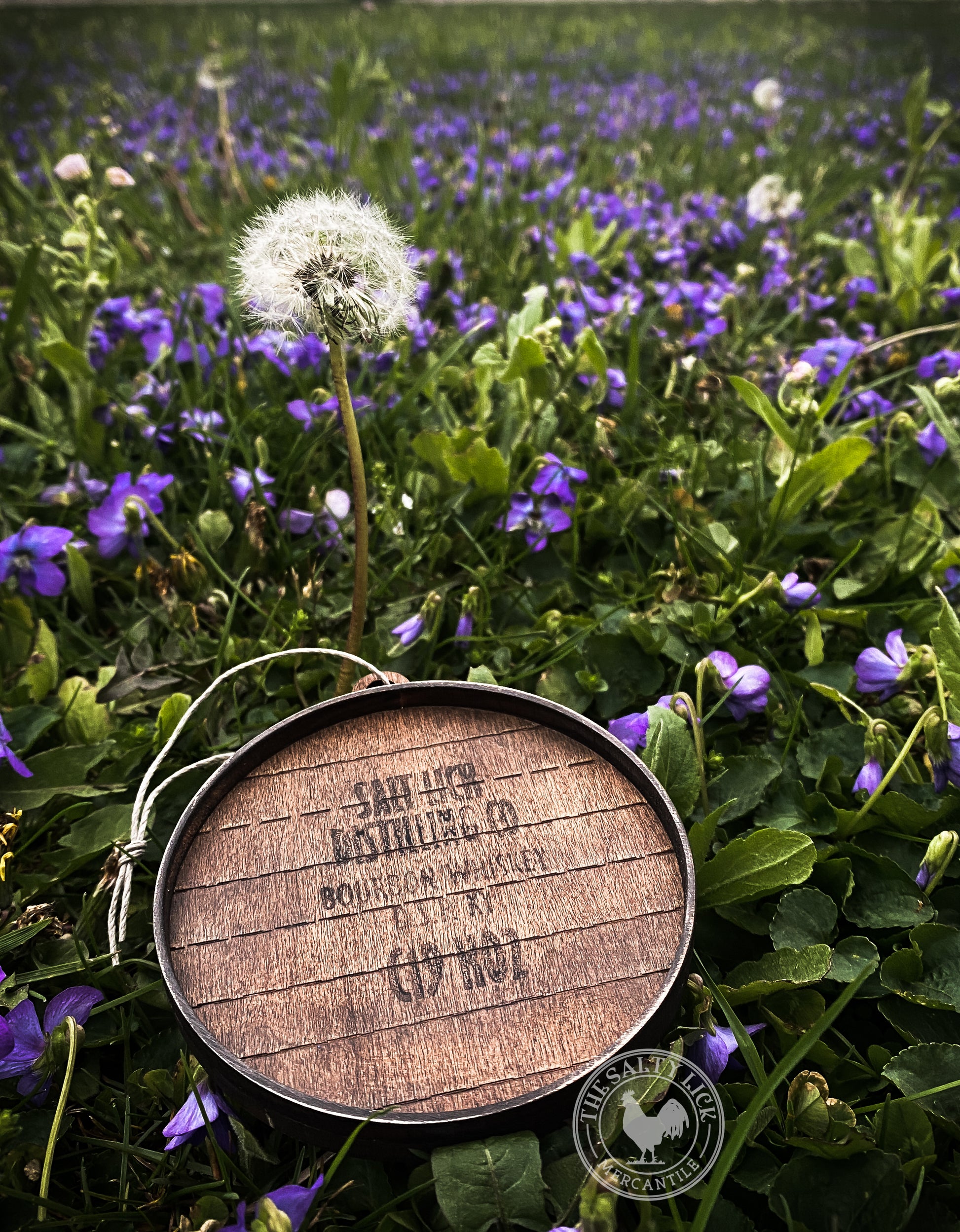 Salt Lick Distillery Bourbon Barrel Lid Ornament - The Salty Lick Mercantile