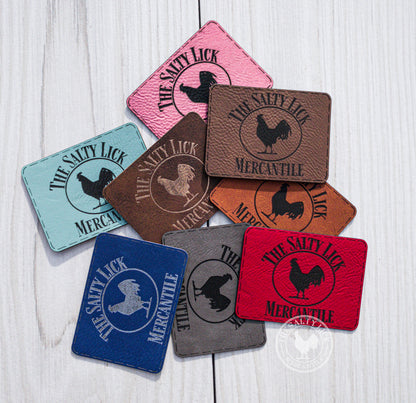 Custom Cut/Engraved Leatherette Patches - The Salty Lick Mercantile