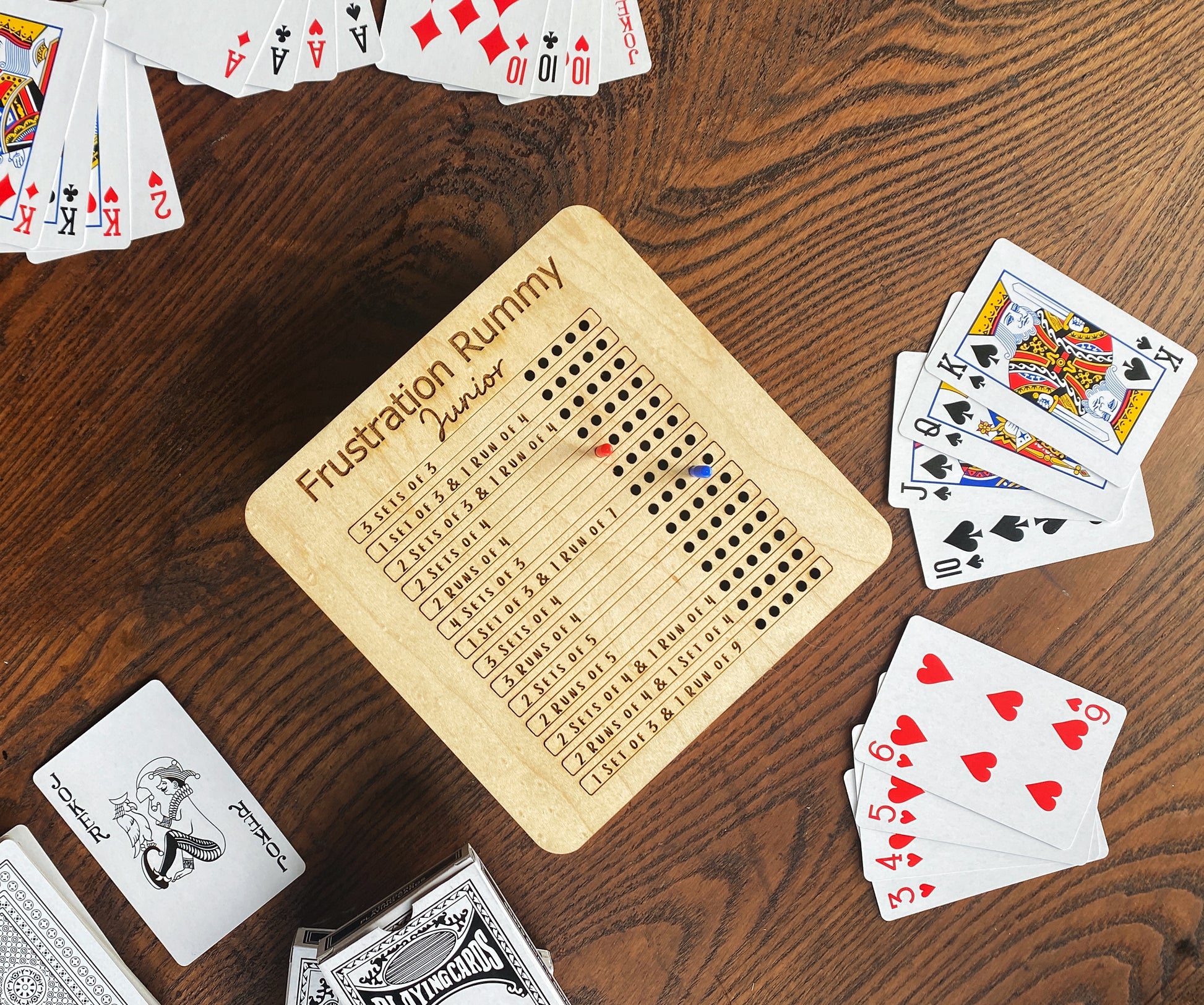 Frustration Rummy "Junior" - Laser Cut Board Game - The Salty Lick Mercantile