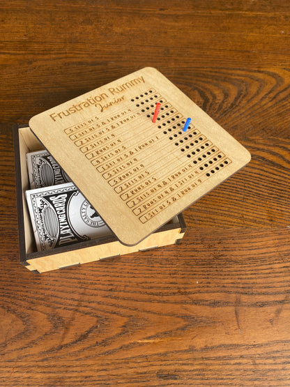 Frustration Rummy "Junior" - Laser Cut Board Game - The Salty Lick Mercantile