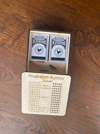 Frustration Rummy "Junior" - Laser Cut Board Game - The Salty Lick Mercantile