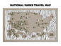National Parks Travel Map - Customizable! - The Salty Lick Mercantile