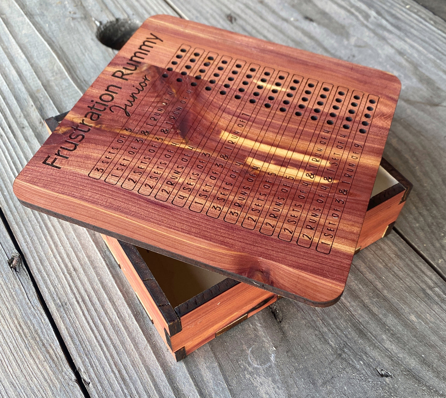 Frustration Rummy "Junior" - Laser Cut Board Game - The Salty Lick Mercantile