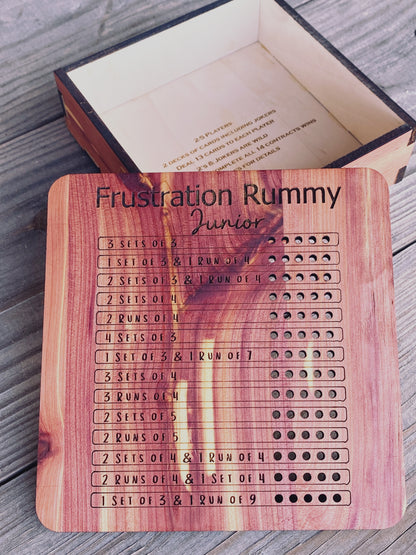 Frustration Rummy "Junior" - Laser Cut Board Game - The Salty Lick Mercantile