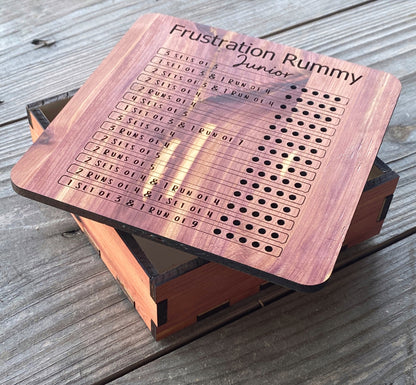 Frustration Rummy "Junior" - Laser Cut Board Game - The Salty Lick Mercantile